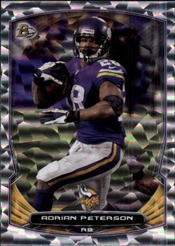 2014 Bowman - Veterans Rainbow Silver Ice #1 Adrian Peterson Front
