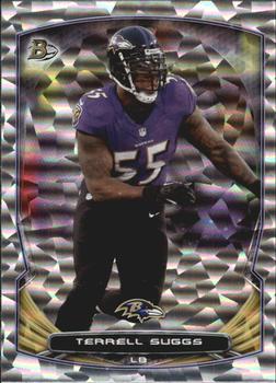 2014 Bowman - Veterans Rainbow Silver Ice #25 Terrell Suggs Front