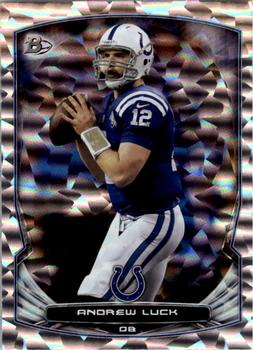 2014 Bowman - Veterans Rainbow Silver Ice #37 Andrew Luck Front