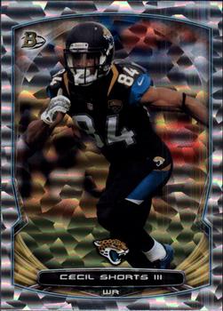2014 Bowman - Veterans Rainbow Silver Ice #40 Cecil Shorts III Front