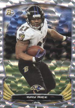 2014 Bowman - Veterans Rainbow Silver Ice #46 Ray Rice Front