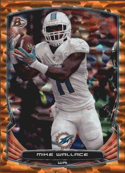 2014 Bowman - Veterans Rainbow Orange Ice #23 Mike Wallace Front