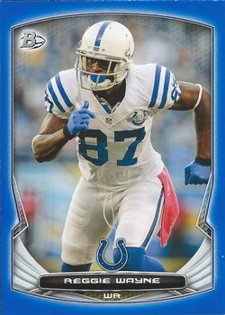 2014 Bowman - Veterans Blue #36 Reggie Wayne Front