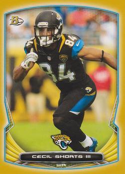 2014 Bowman - Veterans Gold #40 Cecil Shorts III Front