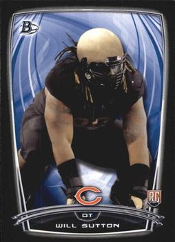 2014 Bowman - Rookies Black #84 Will Sutton Front
