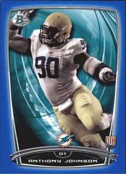 2014 Bowman - Rookies Blue #39 Anthony Johnson Front