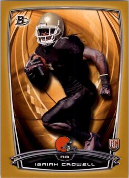 2014 Bowman - Rookies Gold #12 Isaiah Crowell Front