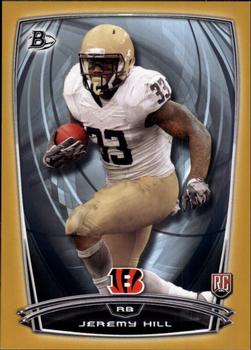 2014 Bowman - Rookies Gold #28 Jeremy Hill Front