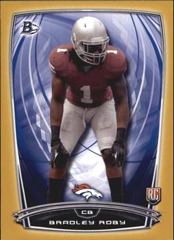 2014 Bowman - Rookies Gold #31 Bradley Roby Front
