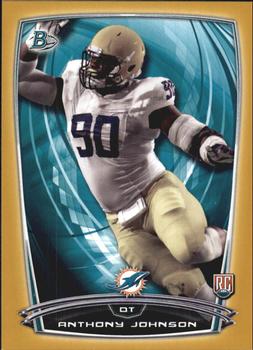 2014 Bowman - Rookies Gold #39 Anthony Johnson Front