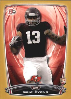2014 Bowman - Rookies Gold #66 Mike Evans Front