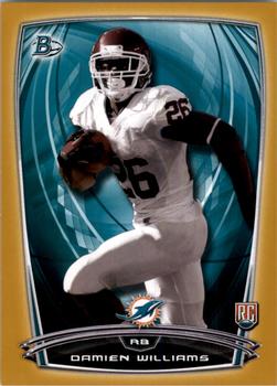 2014 Bowman - Rookies Gold #68 Damien Williams Front
