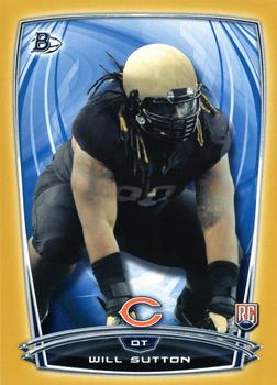 2014 Bowman - Rookies Gold #84 Will Sutton Front