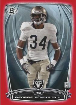 2014 Bowman - Rookies Red #52 George Atkinson III Front