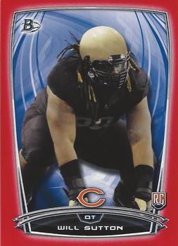 2014 Bowman - Rookies Red #84 Will Sutton Front