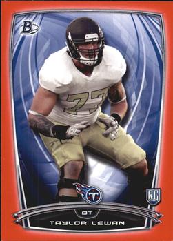 2014 Bowman - Rookies Red #106 Taylor Lewan Front