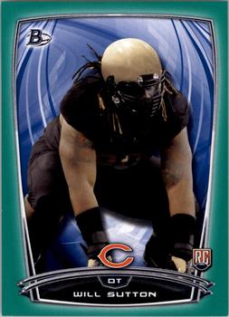 2014 Bowman - Rookies Green #84 Will Sutton Front