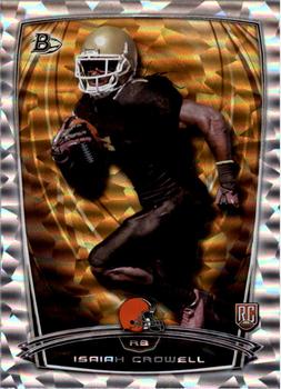 2014 Bowman - Rookies Rainbow Silver Ice #12 Isaiah Crowell Front
