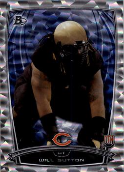 2014 Bowman - Rookies Rainbow Silver Ice #84 Will Sutton Front