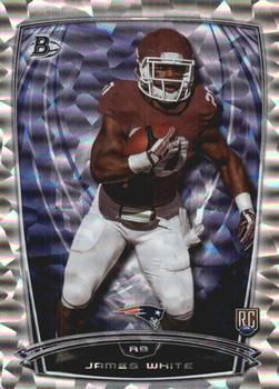 2014 Bowman - Rookies Rainbow Silver Ice #100 James White Front