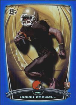 2014 Bowman - Rookies Rainbow Blue #12 Isaiah Crowell Front