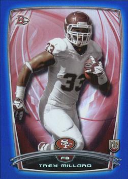 2014 Bowman - Rookies Rainbow Blue #91 Trey Millard Front