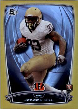 2014 Bowman - Rookies Rainbow Gold #28 Jeremy Hill Front