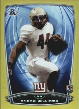 2014 Bowman - Rookies Rainbow Gold #101 Andre Williams Front
