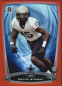 2014 Bowman - Rookies Rainbow Red #69 Devin Street Front