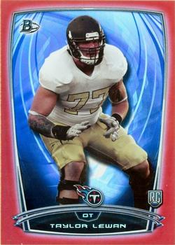 2014 Bowman - Rookies Rainbow Red #106 Taylor Lewan Front