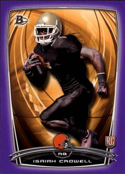 2014 Bowman - Rookies Purple #12 Isaiah Crowell Front