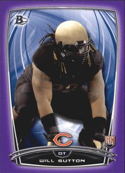 2014 Bowman - Rookies Purple #84 Will Sutton Front