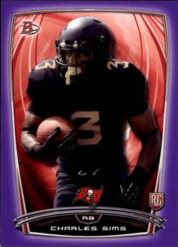 2014 Bowman - Rookies Purple #85 Charles Sims Front