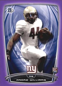 2014 Bowman - Rookies Purple #101 Andre Williams Front