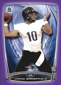 2014 Bowman - Rookies Purple #105 Jimmy Garoppolo Front