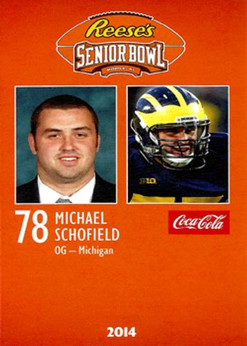 2014 Senior Bowl #NNO Michael Schofield Front