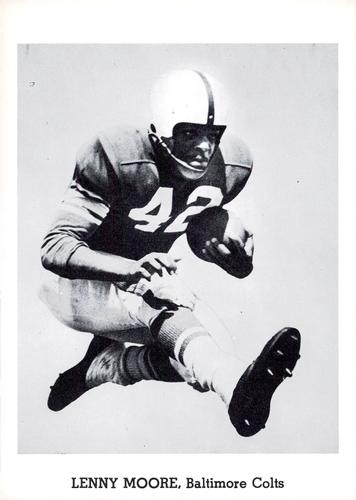 1960 Jay Publishing Baltimore Colts #NNO Lenny Moore Front