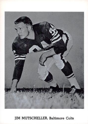 1960 Jay Publishing Baltimore Colts #NNO Jim Mutscheller Front