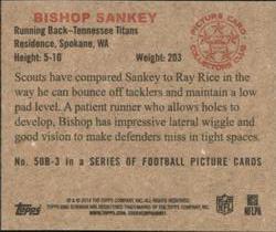 2014 Bowman - Mini #50B-3 Bishop Sankey Back