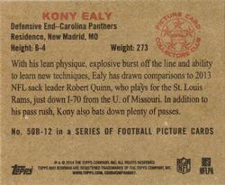 2014 Bowman - Mini #50B-12 Kony Ealy Back