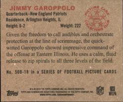 2014 Bowman - Mini #50B-18 Jimmy Garoppolo Back