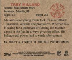 2014 Bowman - Mini #50B-23 Trey Millard Back