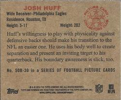 2014 Bowman - Mini #50B-30 Josh Huff Back