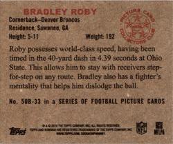 2014 Bowman - Mini #50B-33 Bradley Roby Back
