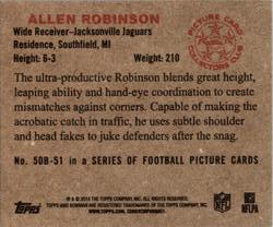 2014 Bowman - Mini #50B-51 Allen Robinson Back