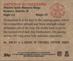 2014 Bowman - Mini #50B-57 Antonio Richardson Back