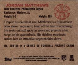 2014 Bowman - Mini #50B-59 Jordan Matthews Back