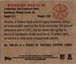 2014 Bowman - Mini #50B-64 Morgan Breslin Back
