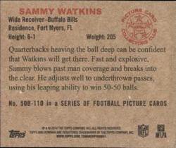 2014 Bowman - Mini #50B-110 Sammy Watkins Back