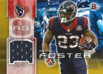 2014 Bowman - Relics Gold #10 Arian Foster Front